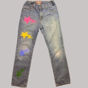 Bapesta Hand Painted Jeans 💕💙💫